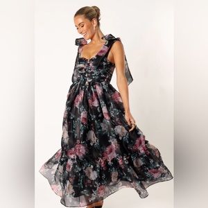 Petal & Pup Floret Midi Dress Sz S